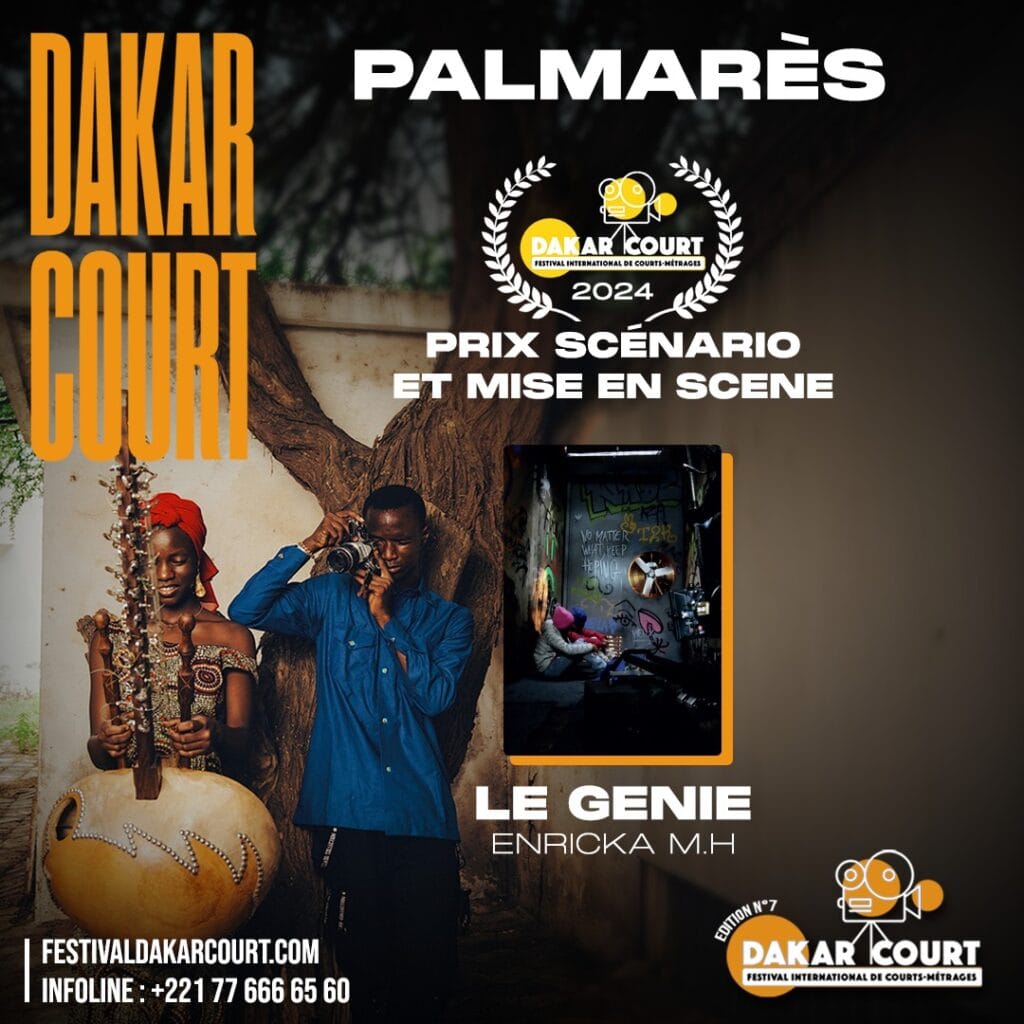Dakar Court 2024 : le Prix de la Meilleure Interprétation Masculine Dakar Court 2024 à Zakaria Ridouani dans le rôle de Rachid, dans le film du même nom réalisé par Rachida El Garani.