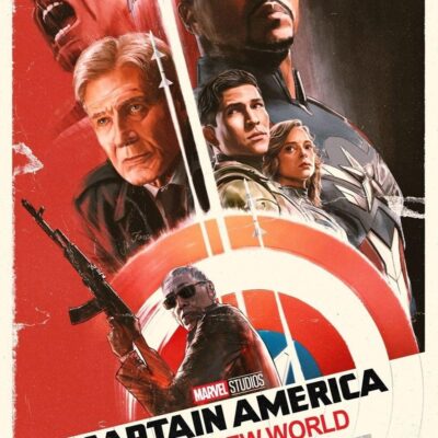 🖼️ "Affiche officielle de Captain America: Brave New World, sortie en 2025"