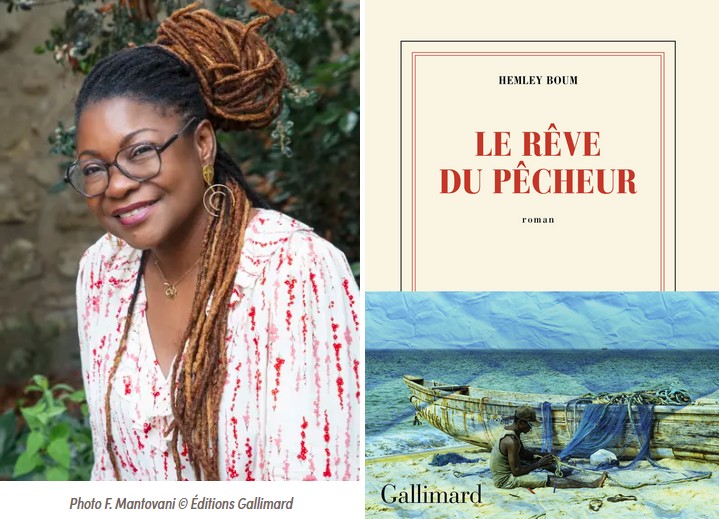 l’autrice camerounaise Hemley Boum pour son roman Le rêve du pêcheur, publié aux Éditions Gallimard.