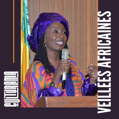 Veillées Africaines lors d’une séance de dédicaces.